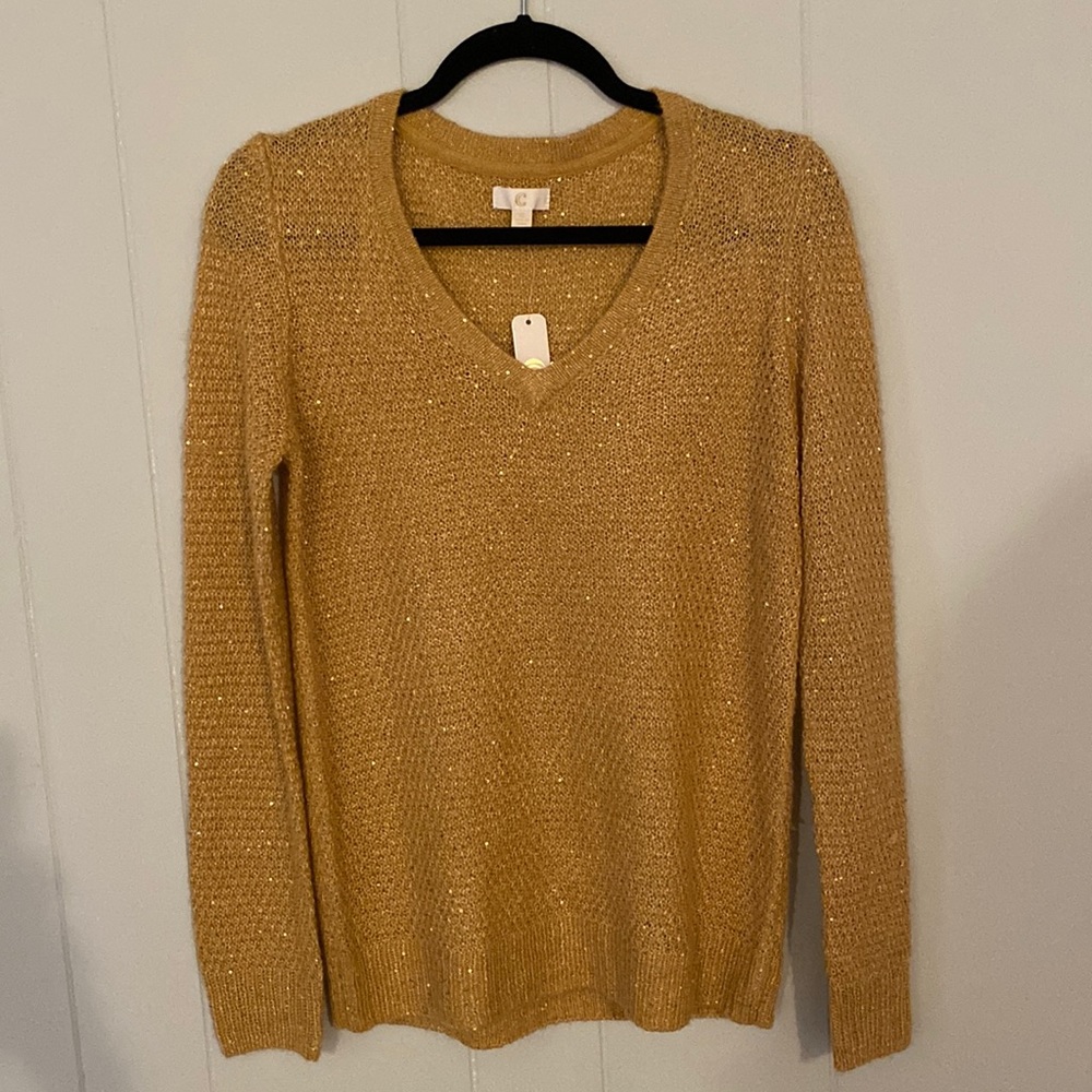 Golden Shiny Sweater